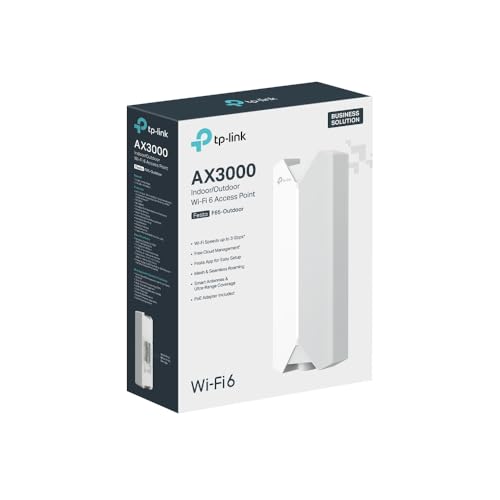 TP-Link Festa F65 Outdoor WiFi 6 Access Point AX3000 – Cloud-Management, PoE, IP67 Wetterfest