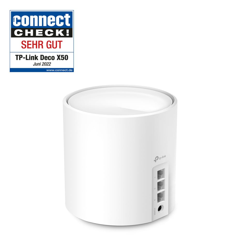 TP-Link Deco X50 AX3000 Mesh WiFi 6 System (3er-Packung) – Dual-Band, Gigabit-Ports, WPA3-Schutz