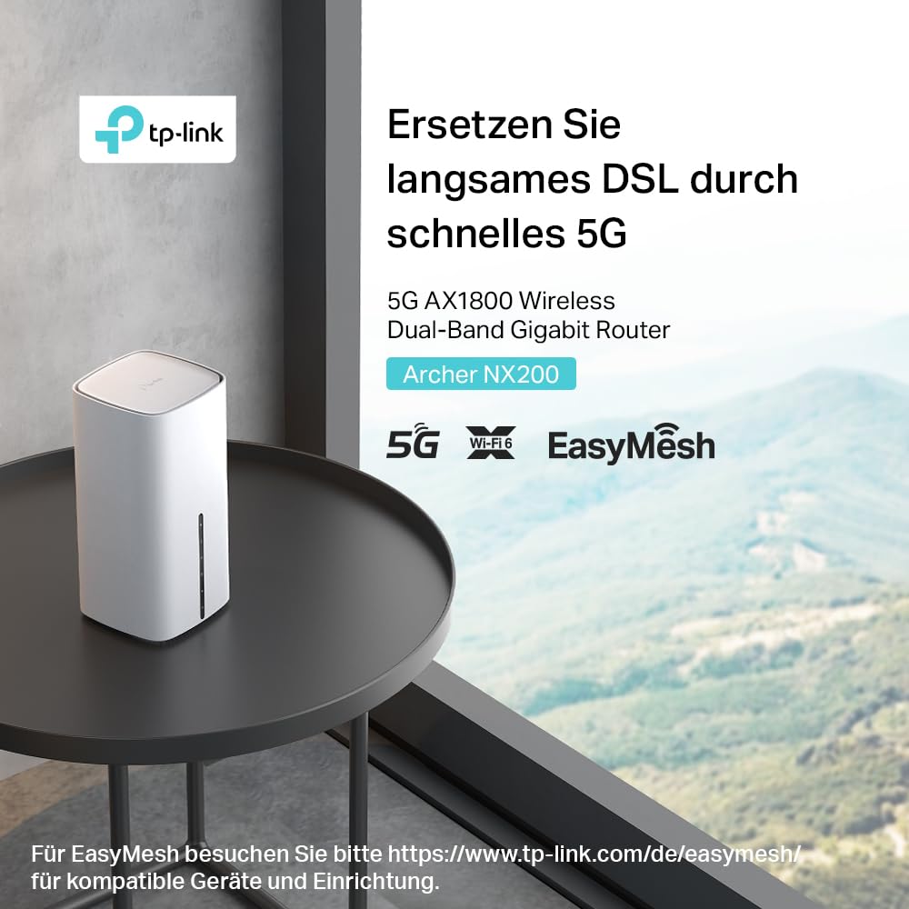 TP-Link Archer NX200 – LTE Wi-Fi 6 Router AX1800 mit SIM-Slot & Gigabit-Ports