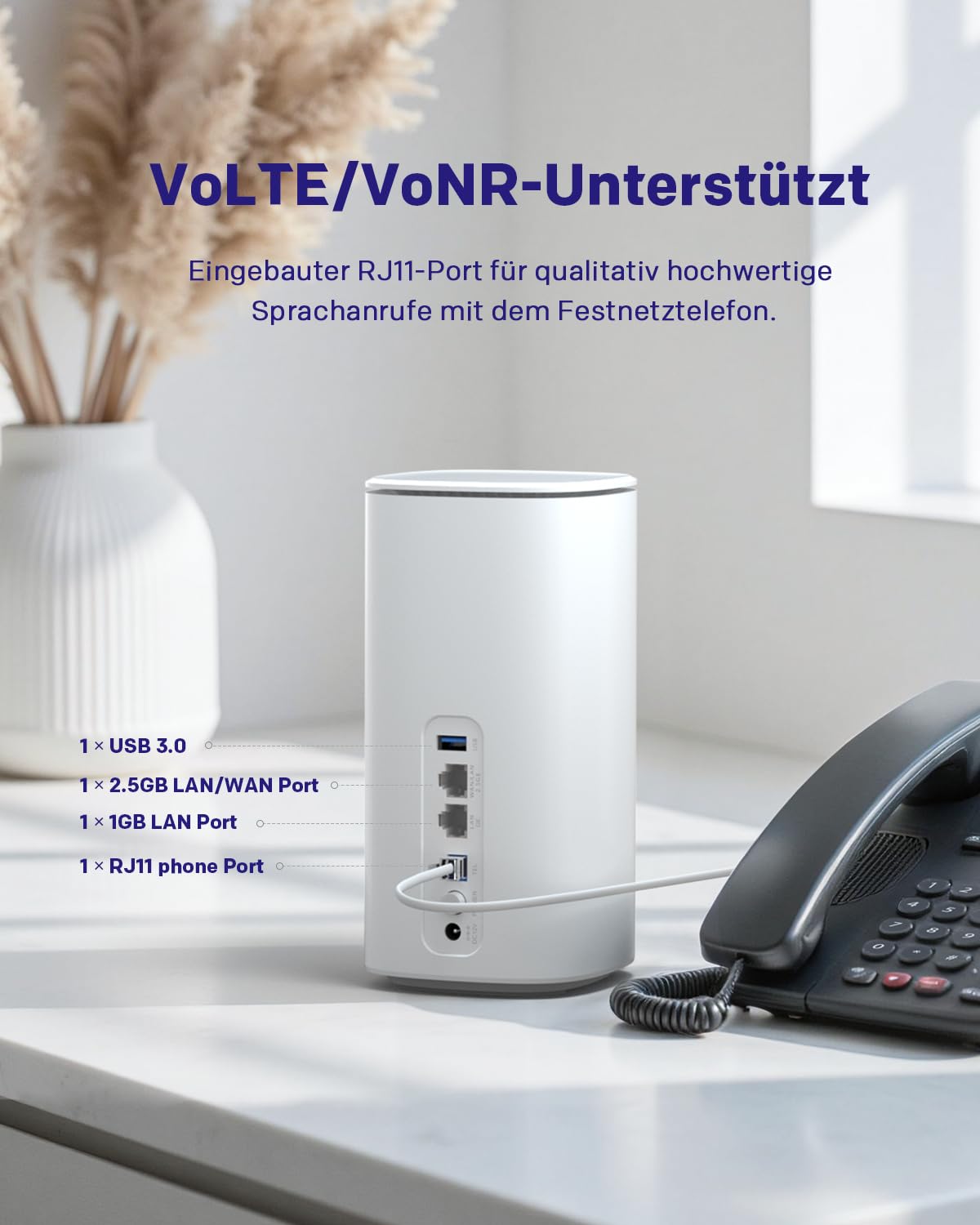 STRONG 5G WLAN Router – Wi-Fi 6 AX3000 Mobiler Hotspot mit Dual-LAN