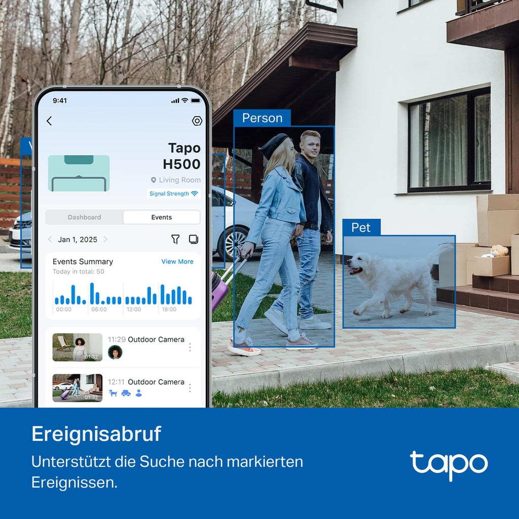 TP-Link Tapo H500 HomeBase – Smart Hub mit 16GB Speicher, erweiterbar auf 16TB