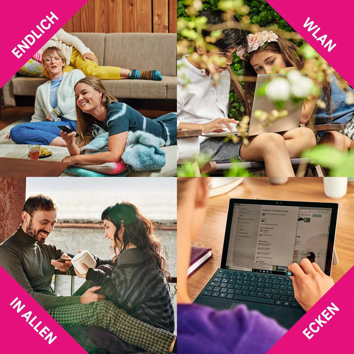 Deutsche Telekom Speedport Smart 4R WiFi 6 Mesh Router mit smarter WiZ Lampe – Starter-Set für Zuhause