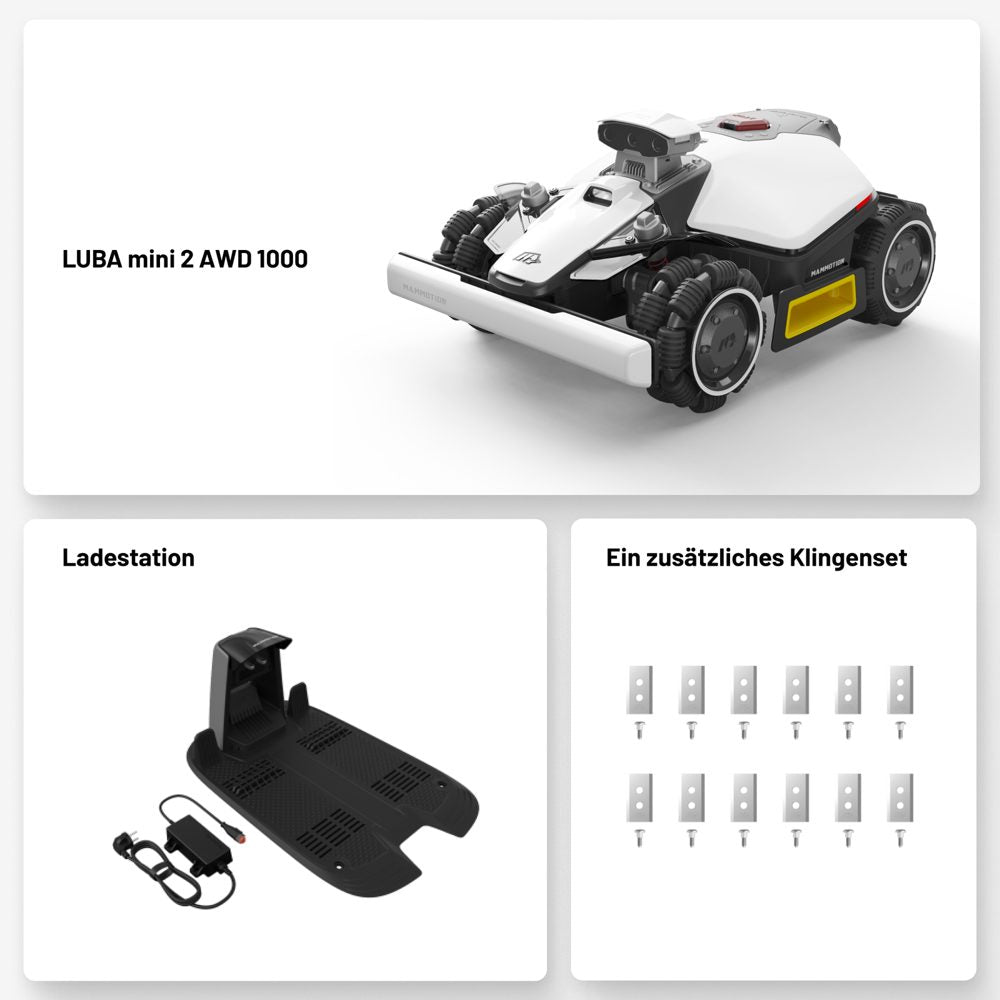 Mammotion LUBA mini 2 AWD 1000 Mähroboter mit Allradantrieb