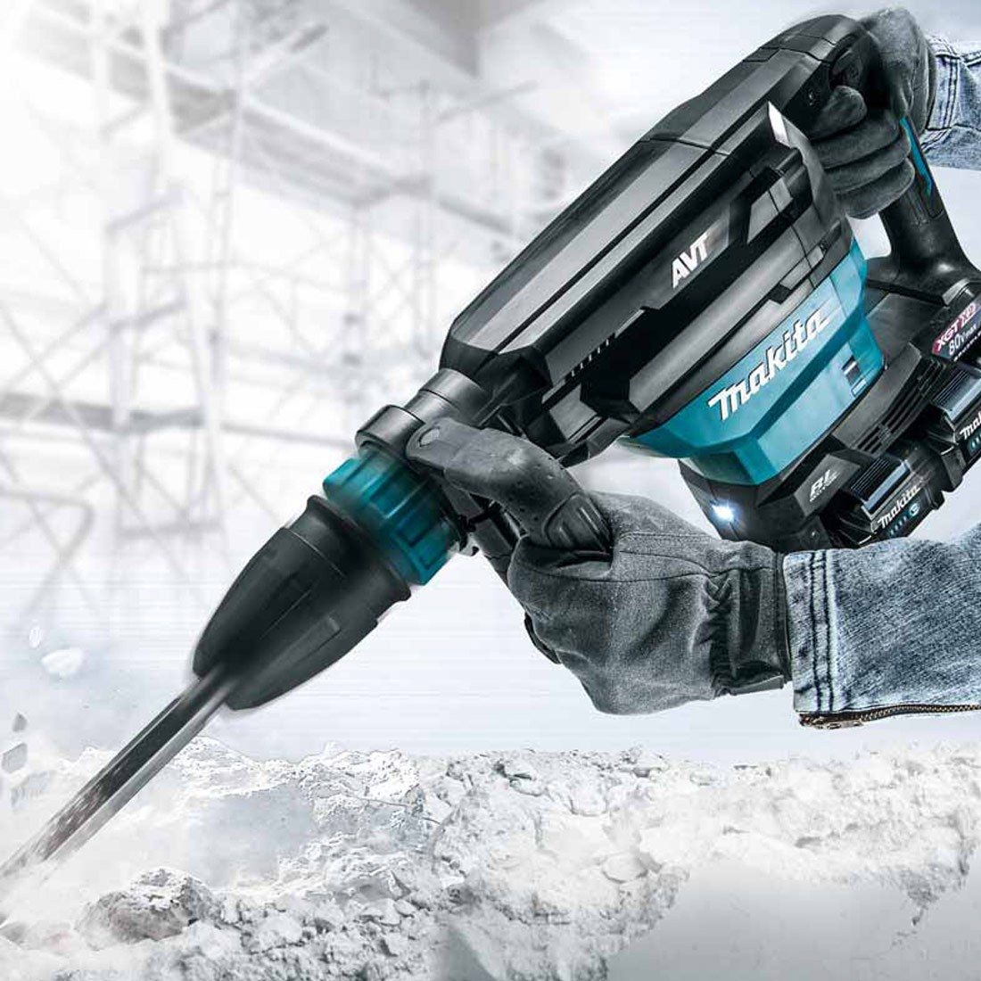 Makita HM002GZ03 Twin 40v Max XGT SDS Max Abbruchhammer ohne Akku und Ladegerät, im Koffer