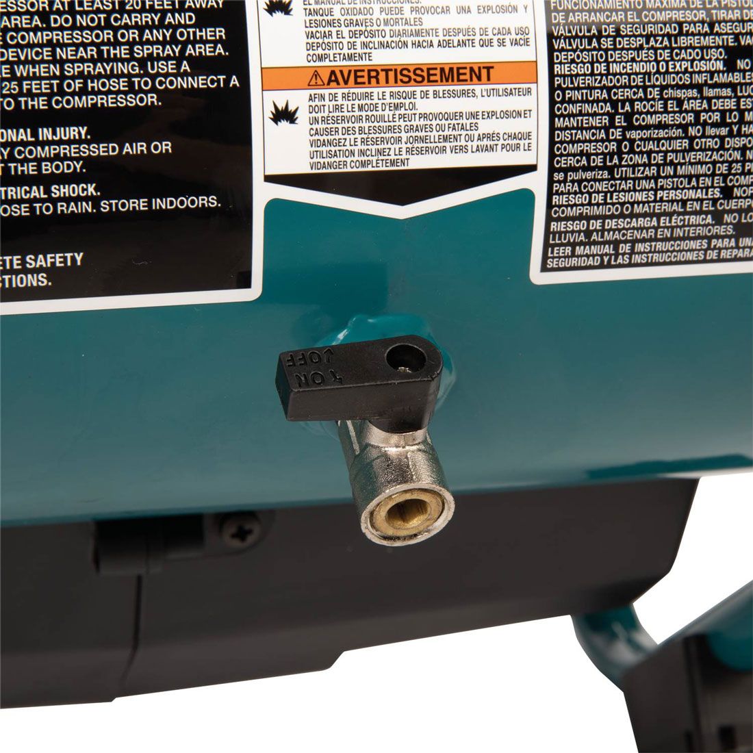 Makita AC001GZ 40v Max XGT geräuscharme Serie bürstenlos 7.6L Luftkompressor ohne Akku und Ladegerät