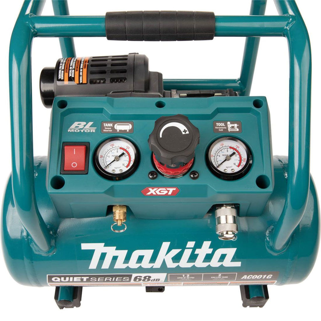 Makita AC001GZ 40v Max XGT geräuscharme Serie bürstenlos 7.6L Luftkompressor ohne Akku und Ladegerät