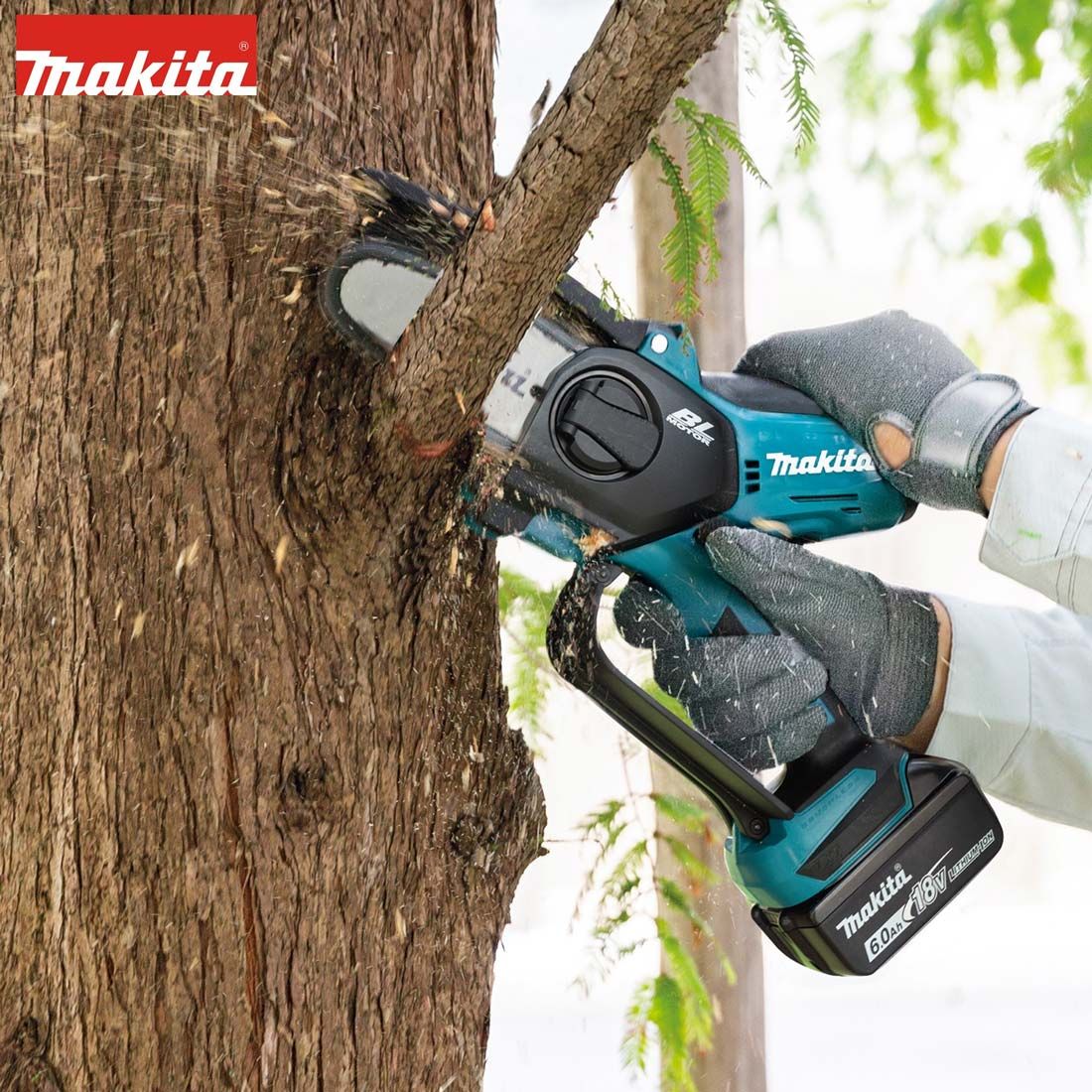 Makita DUC101RT 18v LXT Akku bürstenlos 100mm / 4" Astschere inkl. 1x 5.0Ah Akku