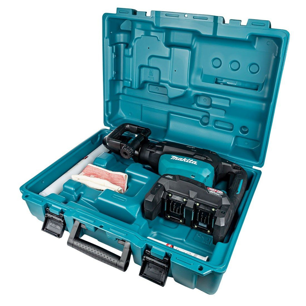 Makita HM002GZ03 Twin 40v Max XGT SDS Max Abbruchhammer ohne Akku und Ladegerät, im Koffer