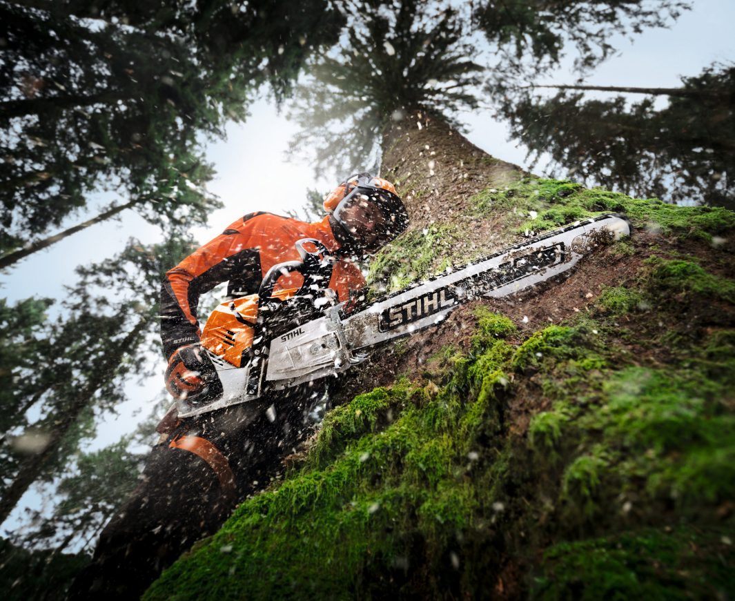 STIHL MS 500i Benzin-Motorsäge | 3/8″ RS Schneidgarnitur 50 cm